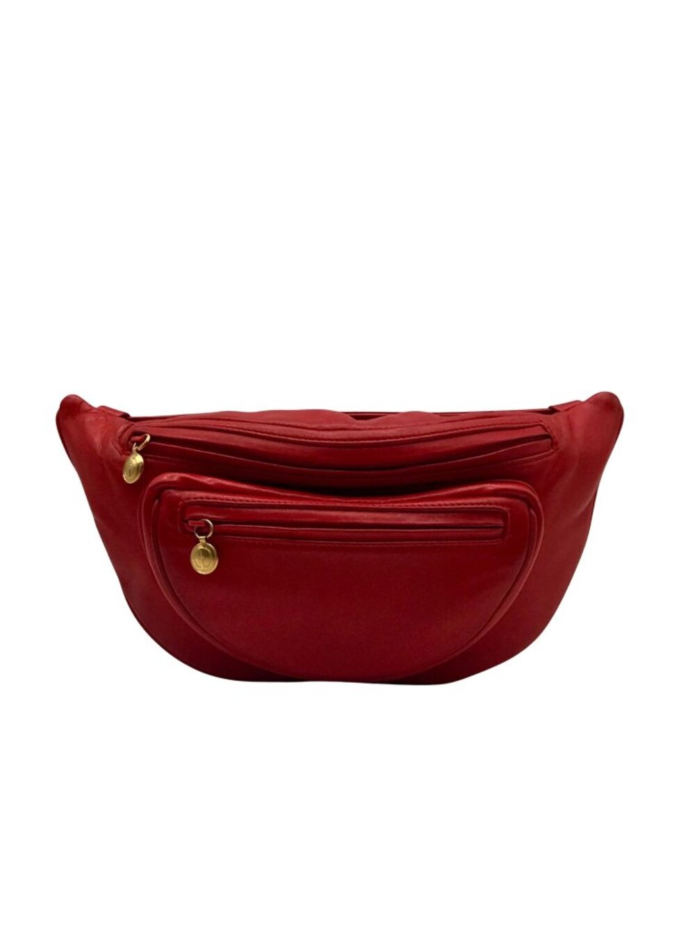 Gucci Red Smooth Leather Belt Bag